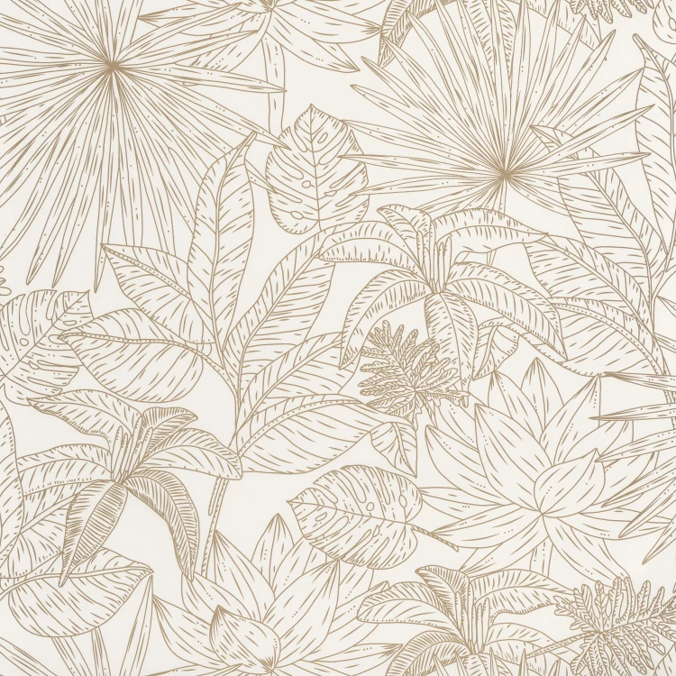 Tapeta ODYSSEE HAWAI BLANC/DORE Caselio 101430020 1