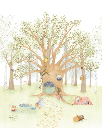Mural ENCHANTED TREE HOUSE Casadeco OUTT203006505NW 1