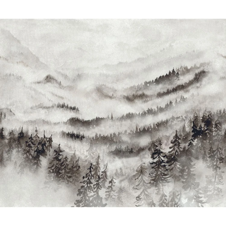 Mural MORNING MIST GRIS BRUME Casadeco 200189107, 200189111, 200189112 1