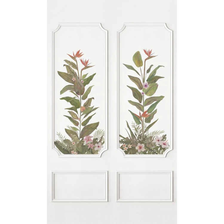 Mural ECLAT TROPICAL VERT FEUILLE Casadeco 201427492 1