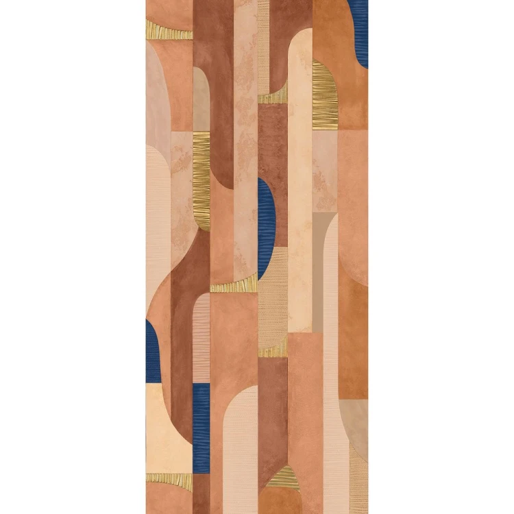 Mural MURMURES DU MISTRAL TERRACOTTA BLEU ROI Casamance 78230285 1