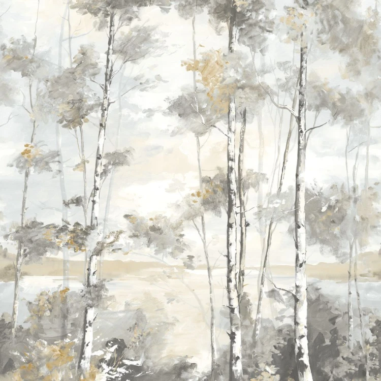 Mural FORET BOREALE GRIS HIVERNAL Casadeco 89569203, 89569205 1
