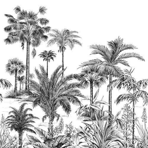 Mural NICOYA NOIR FUSAIN Casadeco 89129303, 89129304 1