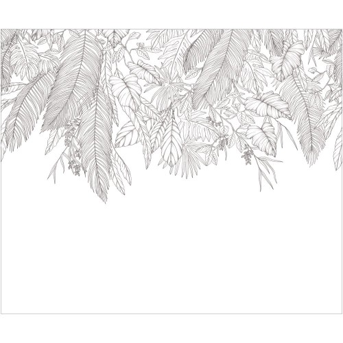 Mural DESCENDANT JUNGLE NOIR ET BLANC Caselio 3107260907 1