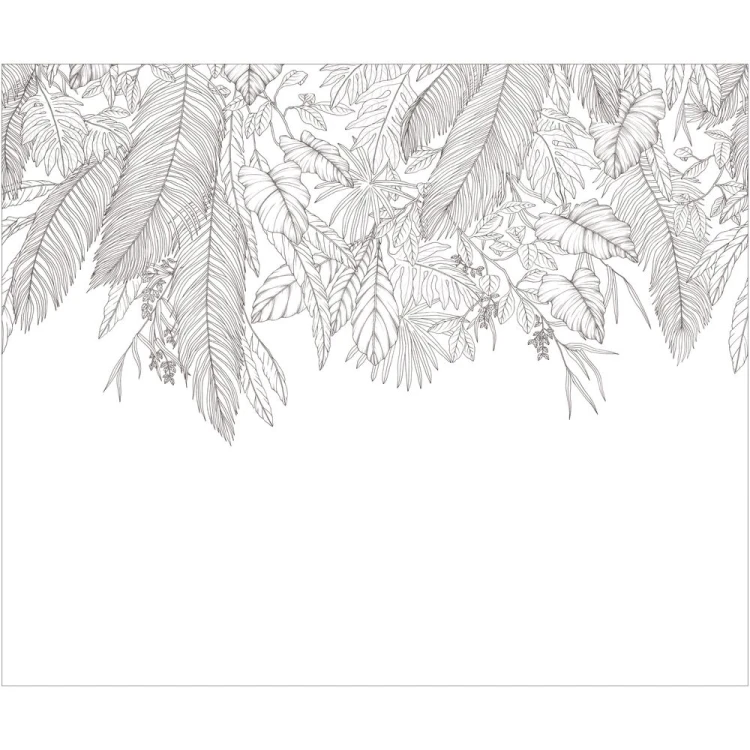 Mural DESCENDANT JUNGLE NOIR ET BLANC Caselio 3107260907 1